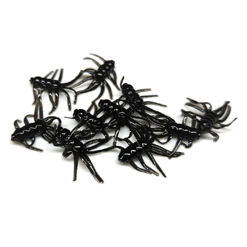 Lure with Hooks-Black - Micro Spider Monkeys