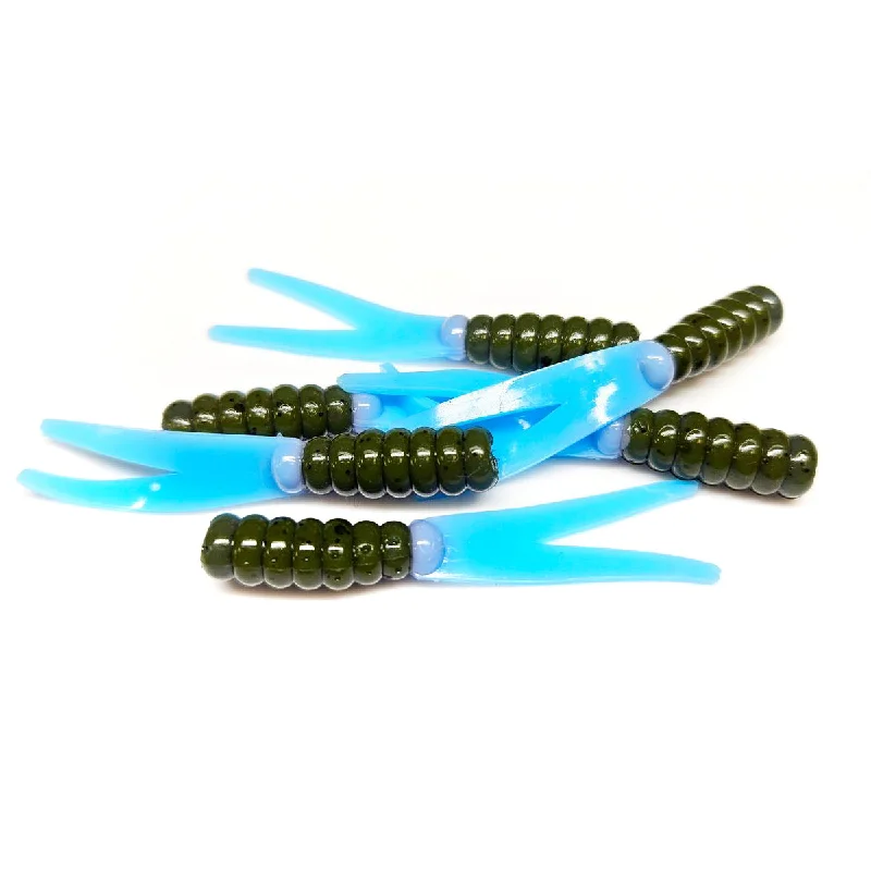 Sinking Lures-Blue Craw - Crappie Floppers