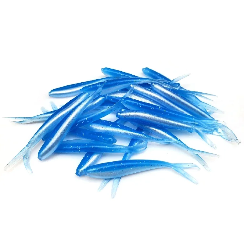 Swim Jig Lures-Blue Shad - Split-Tail Minnow