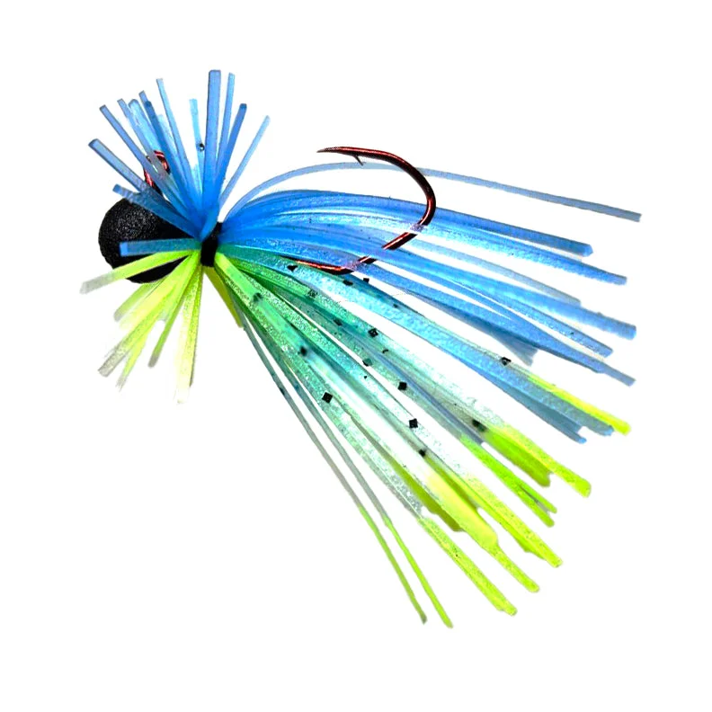 Artificial Fish Lures-Bluetreuse - Micro Spin Jig