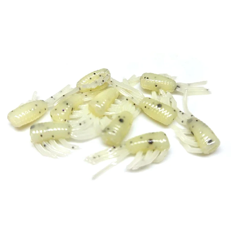 Bite-sized Lures-Bone White - 3/4" Scuds