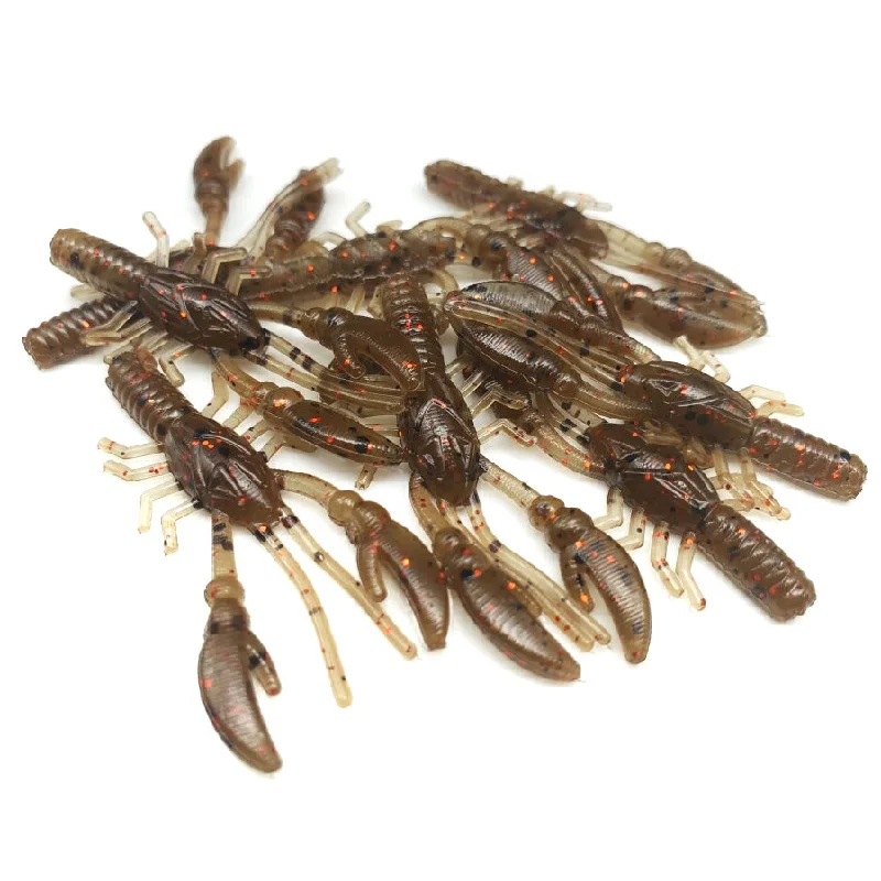 Perch Lures-Brown Craw - Finesse Craw