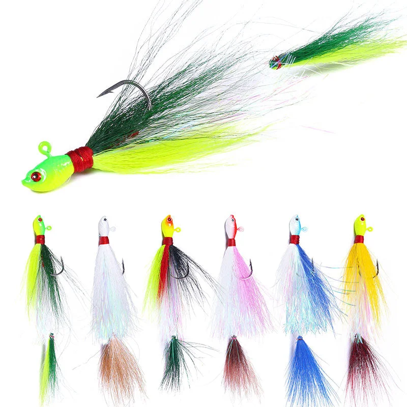 Trout Catcher Lures-Bucktail Jig Hook Multi Size