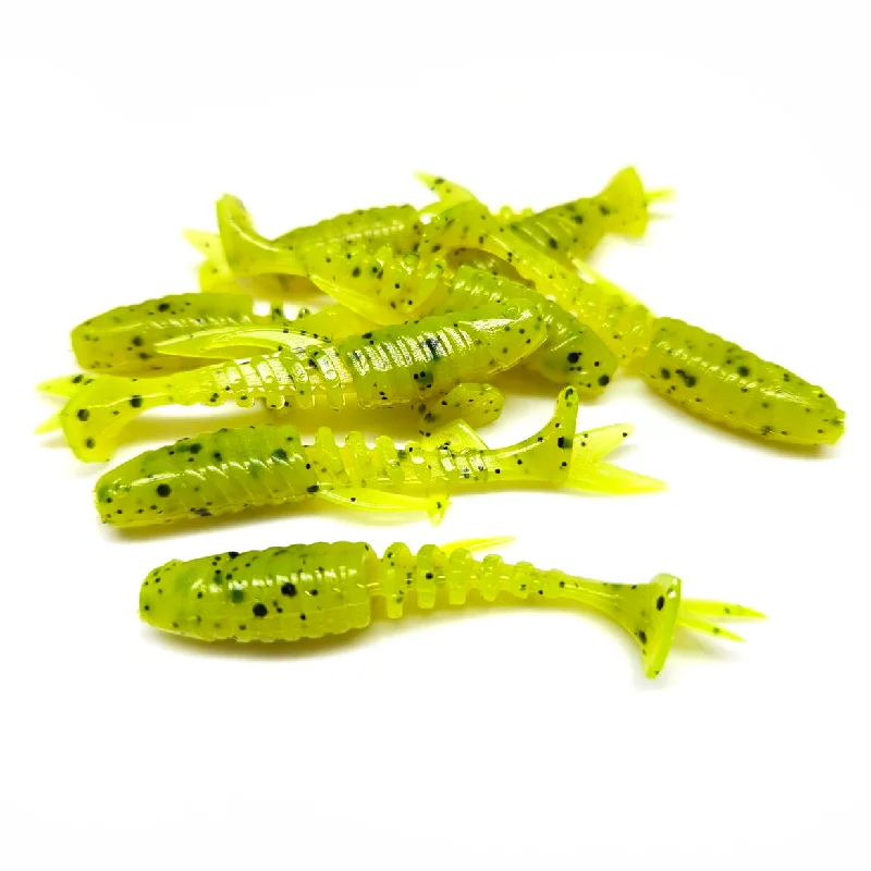 Silicone Lures-Chartreuse - Mighty Minnow