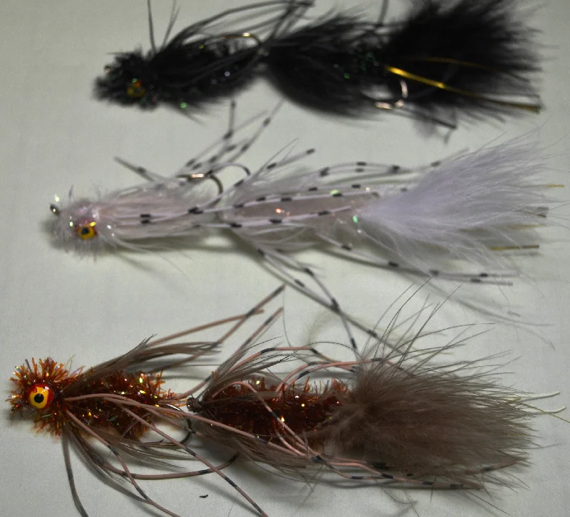 Parachute Dry Flies-Circus Peanut Articulated Streamer - #2  sold in 4 Colors