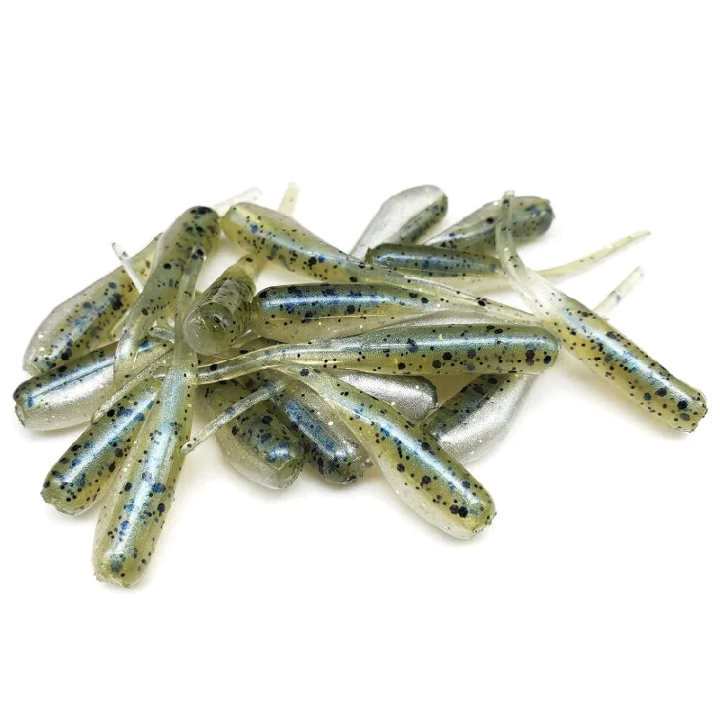 Steelhead Lures-Crappie Cracklin' - 1" Micro Shad Stinger Tails