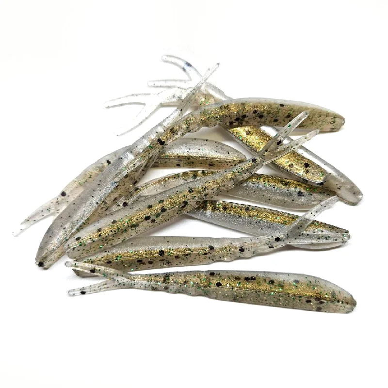 Plastic Worm Lures-Crappie Minnow - 3" Flat Top Minnow