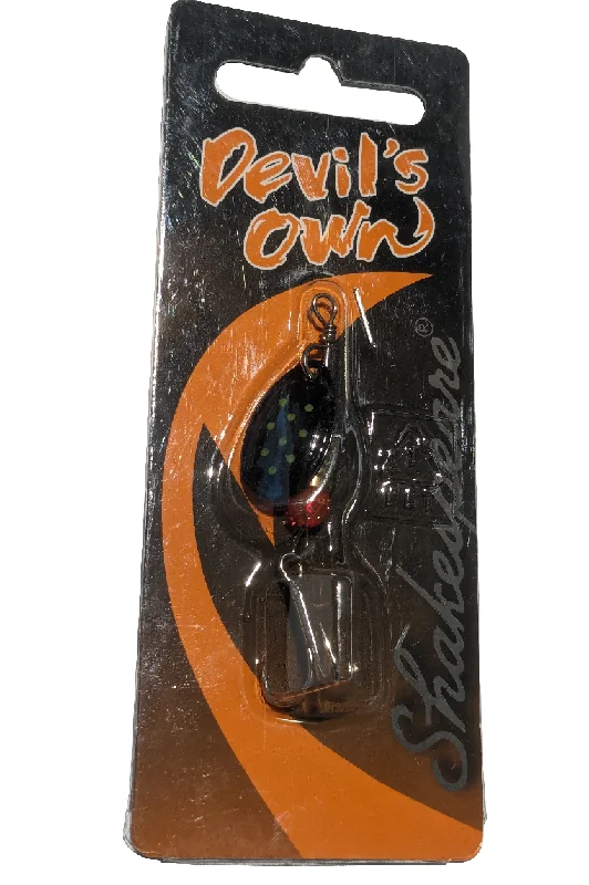 Multi-color Lures-Devils Own Trout Spinner #2 Black n Yellow