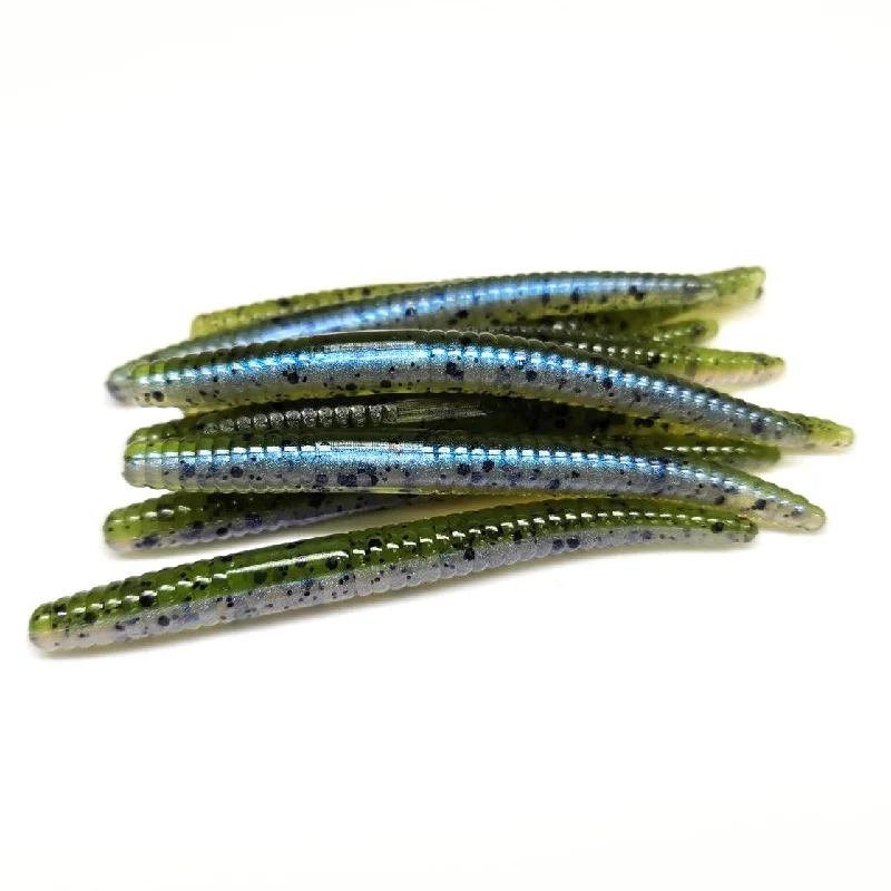 Softbait Lures-Electric Watermelon - Mini Stick Worm