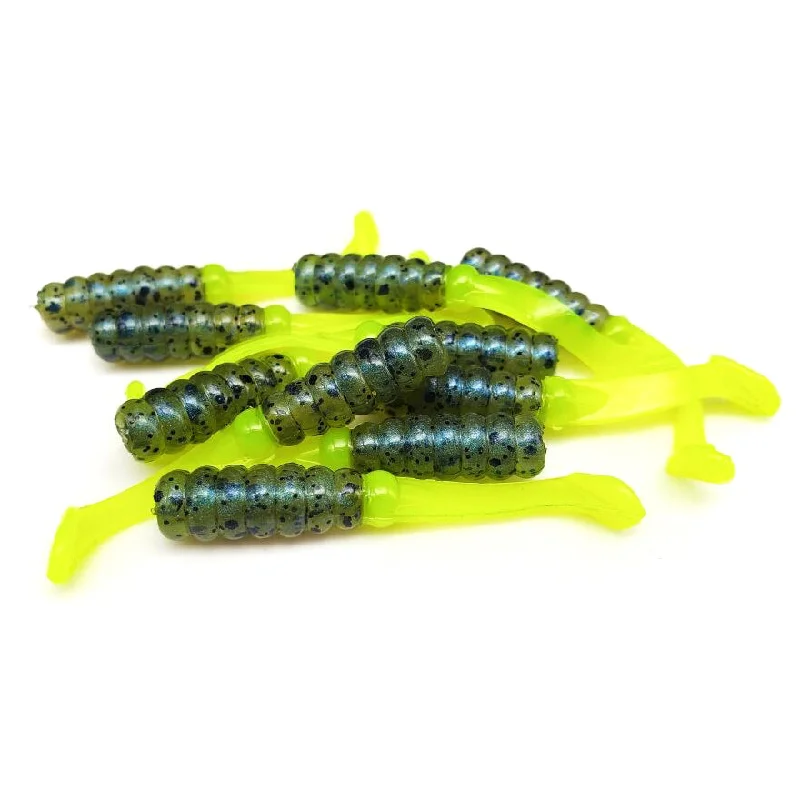 High-speed Lures-Electric Watermelon/Chartreuse - 2" Twerkin' Minnow