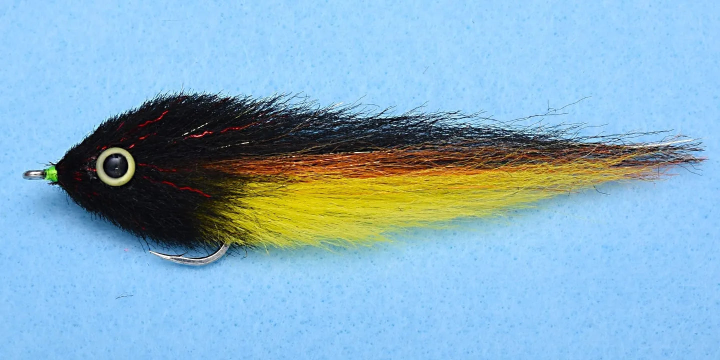 Clouser Minnow Flies-EP Flies Durado Black/Yellow