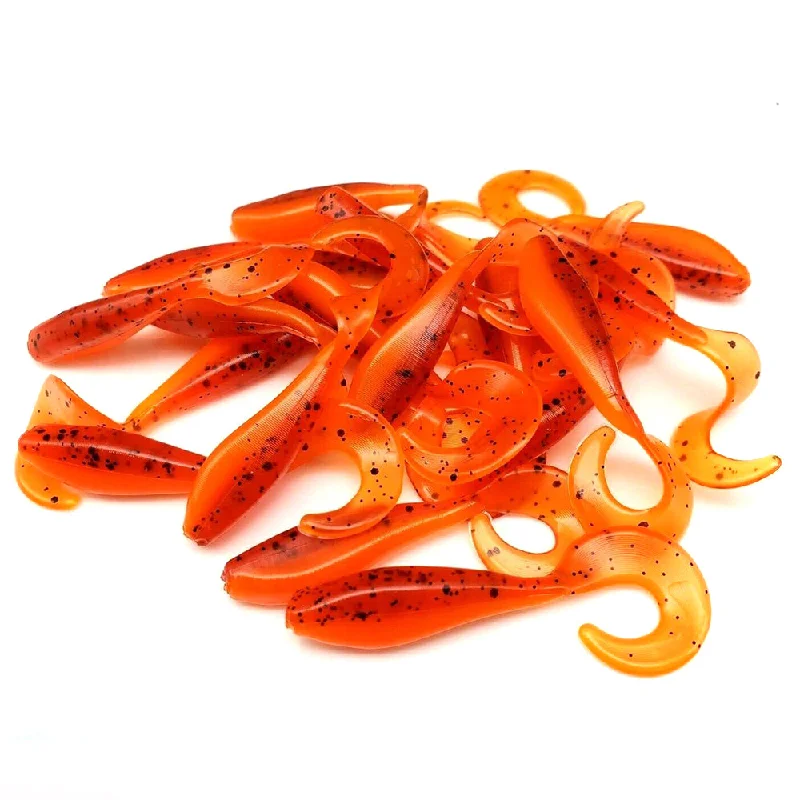 Heavy-duty Lures-Fire Craw - Curly Tail Shad Body