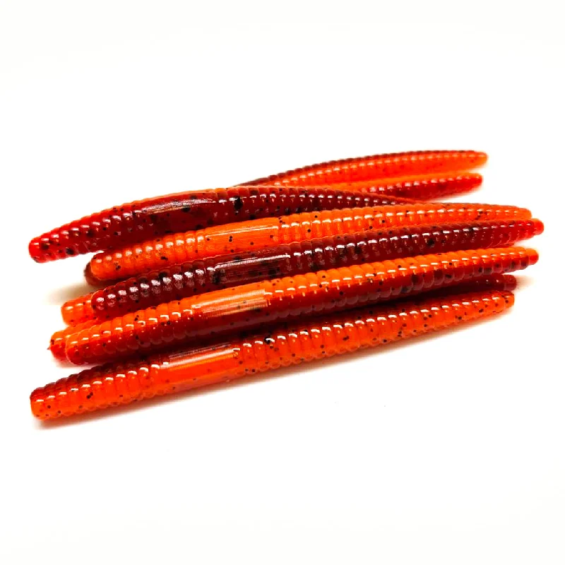 Silicone Lures-Fire Craw - Mini Stick Worm