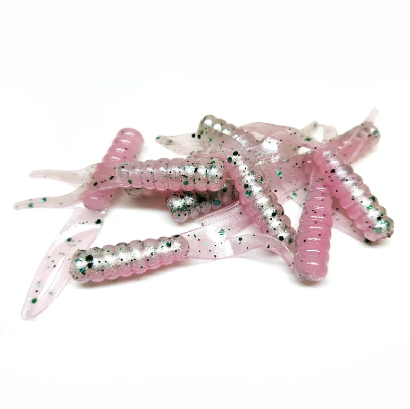 Soft Plastic Craw Lures-Rainbow Trout - Crappie Floppers