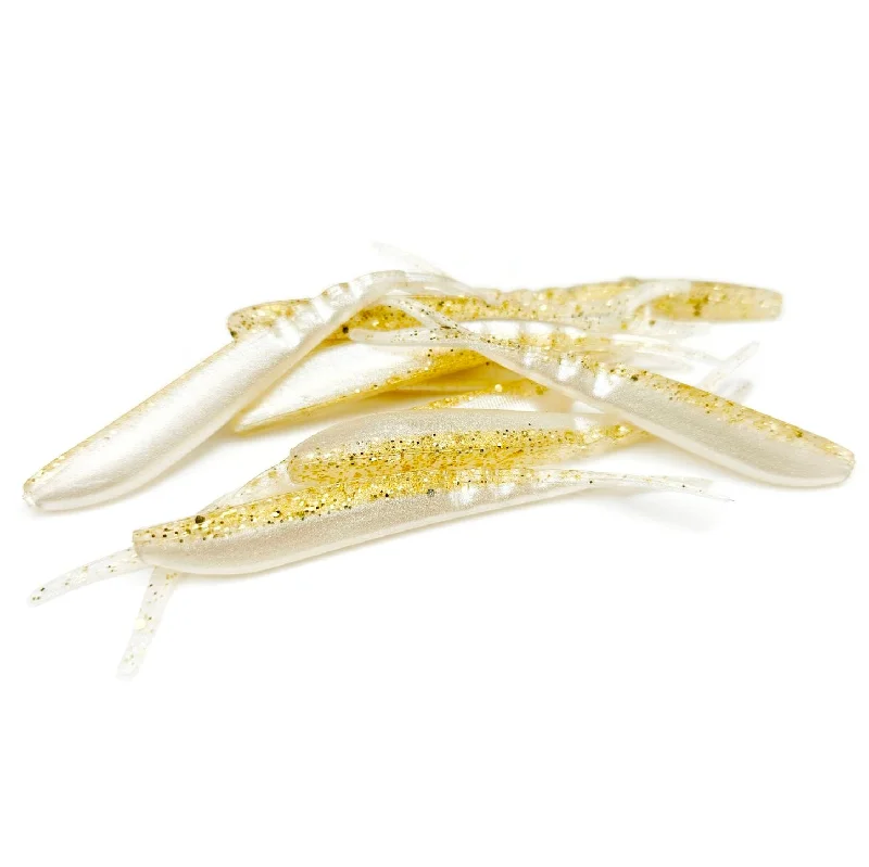 Worm Lures-Gold Shiner - 3" Flat Top Minnow