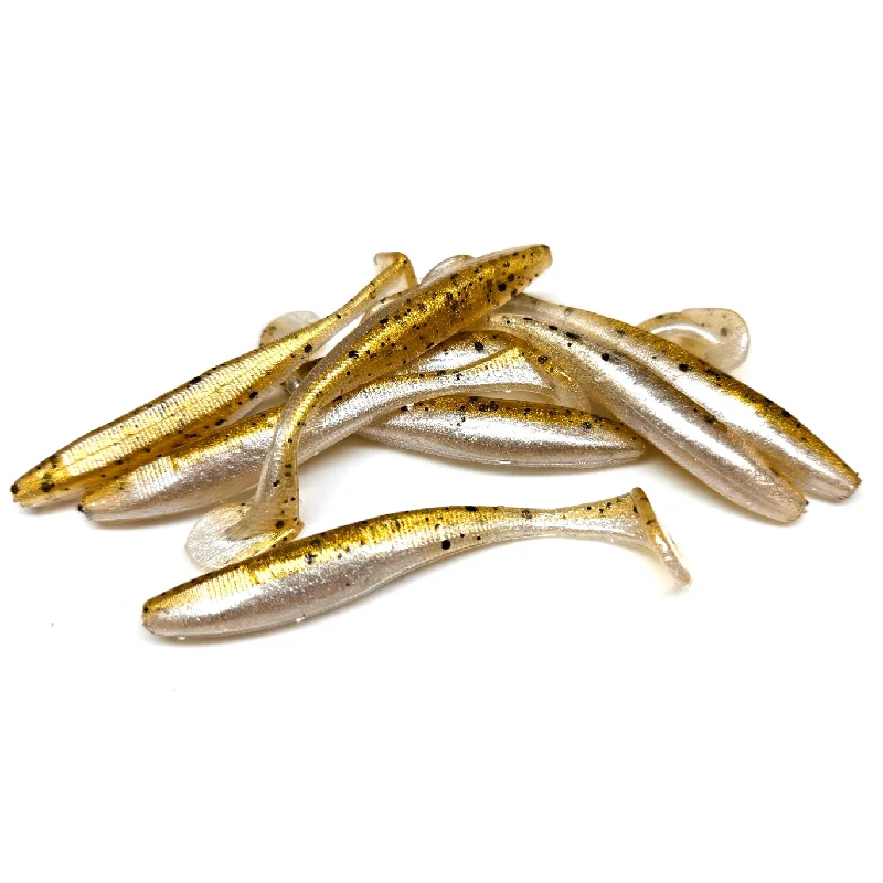 Jighead Lures-Gold Shiner - Slim Shad Minnow