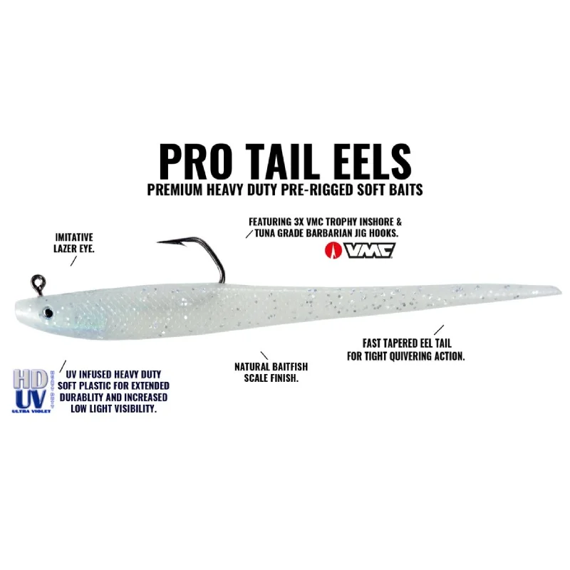 Minnow Lures-Hogy Protail Eel Soft Plastic Lures