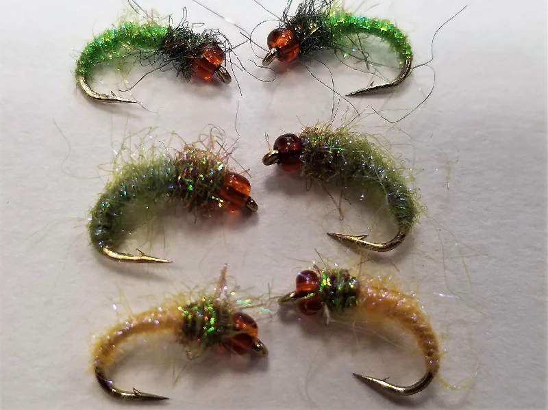 Baitfish Flies-Ice Caddis Pupa, Caddis Pupa, Ken's Ice Caddis, Caddis Nymph