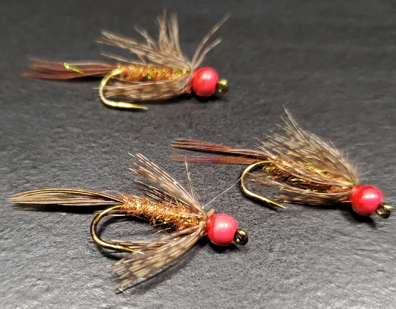 Midge Flies-Ken's Red Head Strymph, Bead Head Nymph, 3 BH Nymphs, BH Wet Fly, Wet Fly