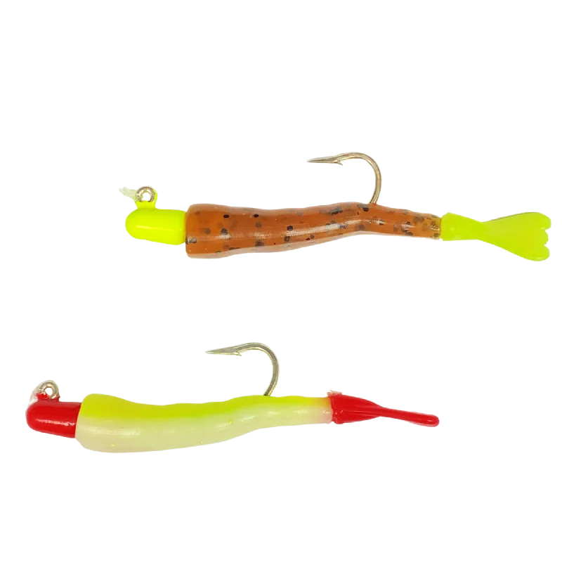 #0612N (Pumpkinseed/Chartreuse Tail - Chartreuse Bone/Red Tail)