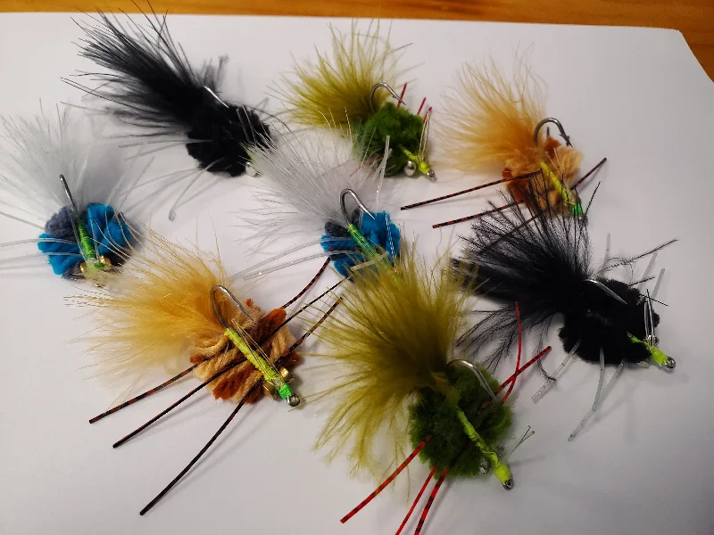 Streamer Patterns Flies-Merkin Crab, Permit Crab, Bonefish Crab Fly, Crab Fly, Merkin Crab Fly