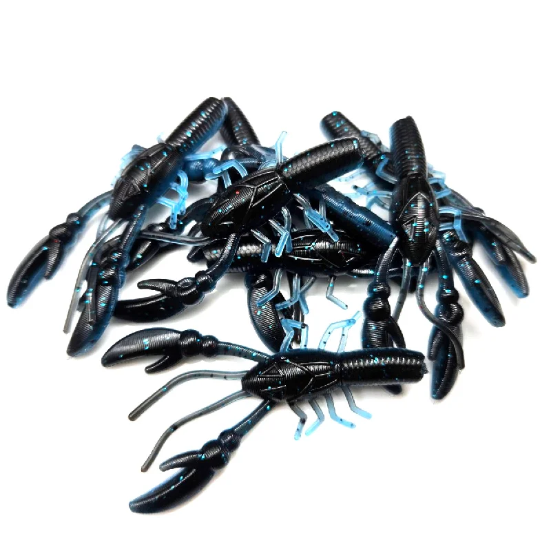 Floating Jig Lures-Midnight Craw - Finesse Craw