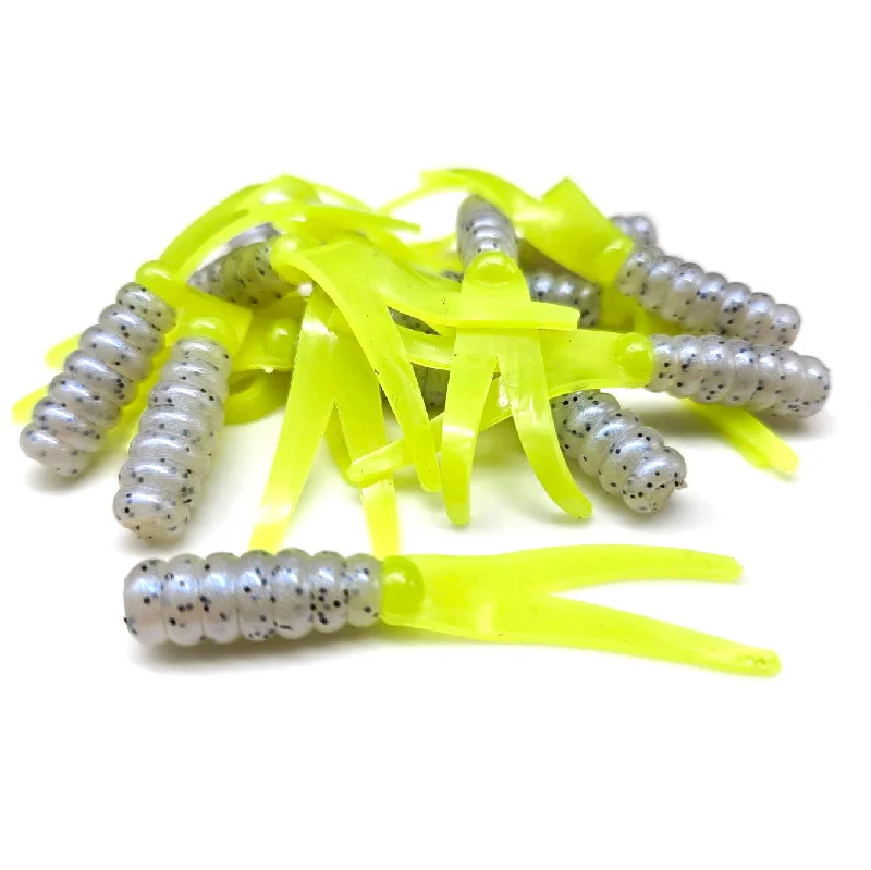 Ultra-light Lures-Monkey Milk/Chartreuse - Crappie Floppers