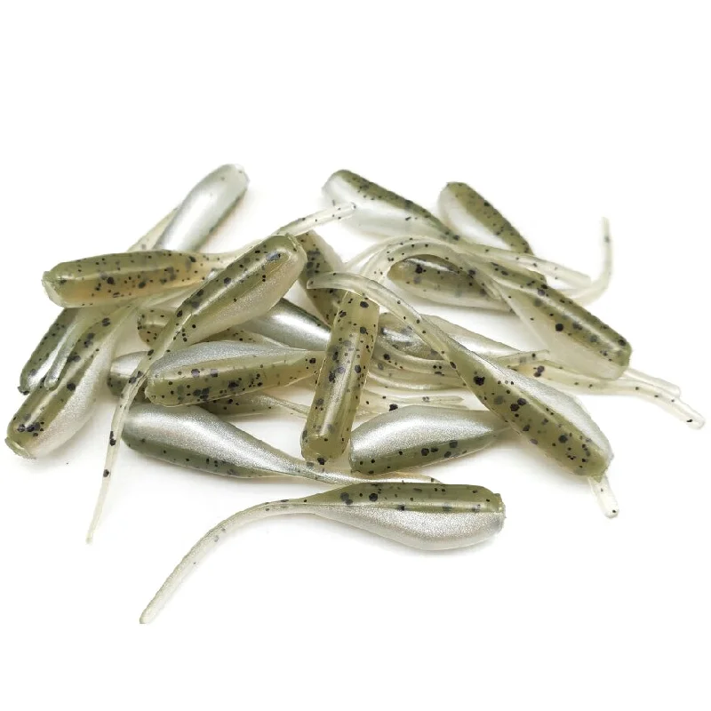 Shaky Head Lures-Mossback - 1" Micro Shad Stinger Tails