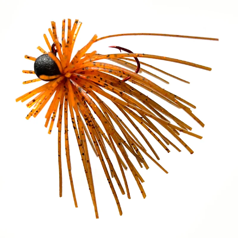 Minnow Soft Plastic Lures-Orange Brown - Micro Spin Jig