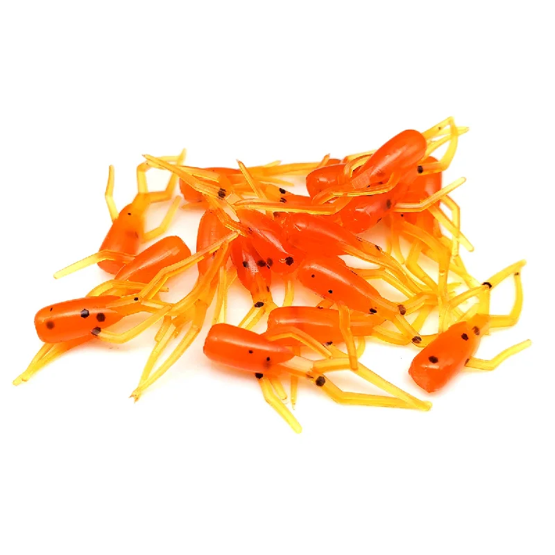 Shad Lures-Orange - Moon Bug