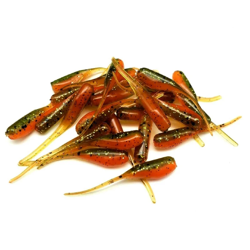 Glide Bait Lures-Orange Perch - Shad Stinger Tails