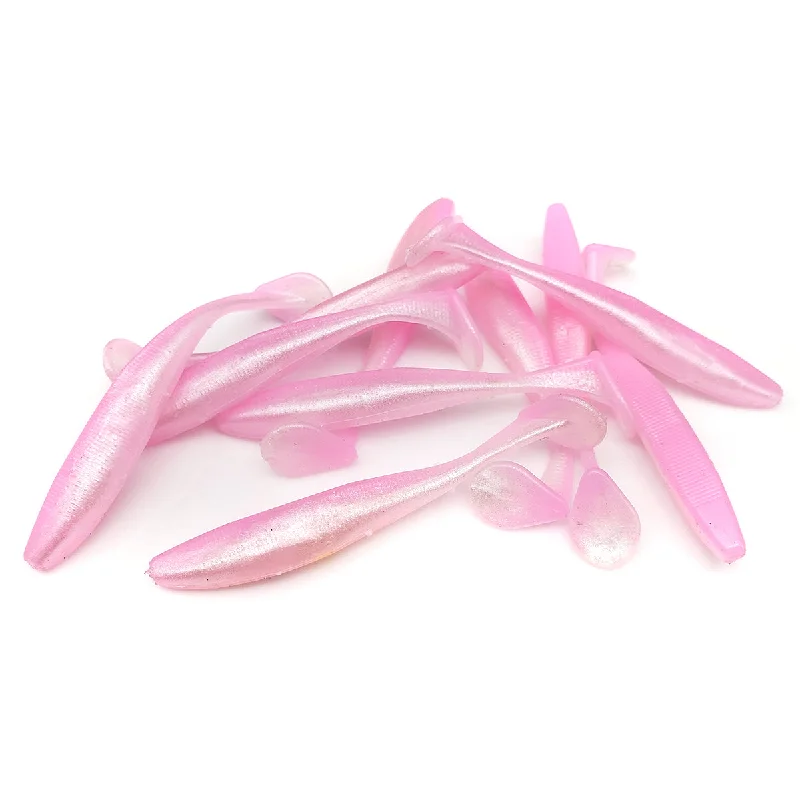 Buzzbait Spinner Lures-Pink Ice - Slim Shad Minnow