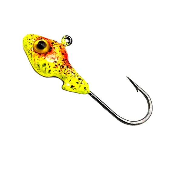 Slow-sink Lures-Minnow Head Jig Hooks - Powder Coated