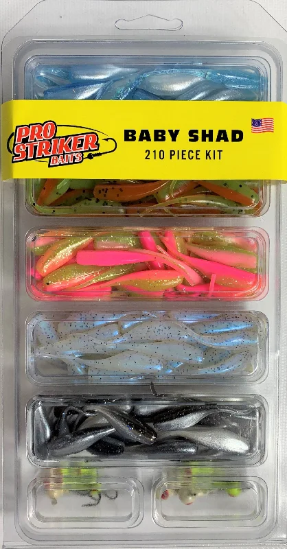 Glide Bait Lures-Pro Striker Baby Shad 210-Piece Kit