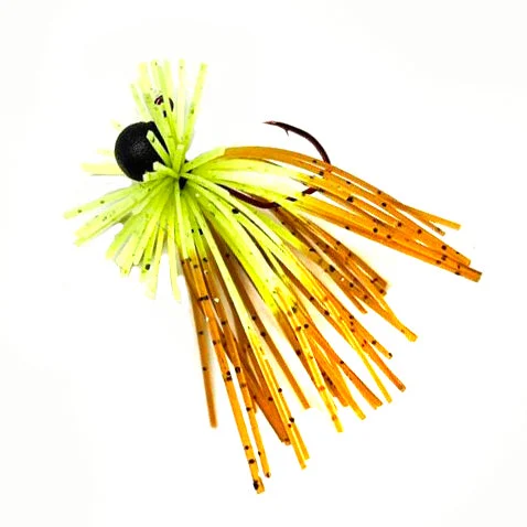 Trout Catcher Lures-Pumpkin Chartreuse - Micro Spin Jig