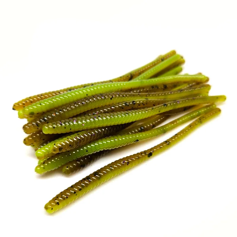 Buzzbait Spinner Lures-Pumpkin Chartreuse - Ultra Finesse Worm