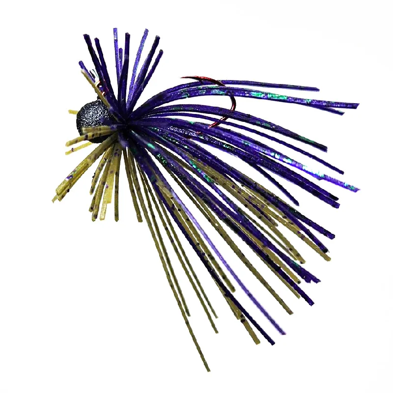 Shaky Head Lures-Pumpkin Junebug - Micro Spin Jig