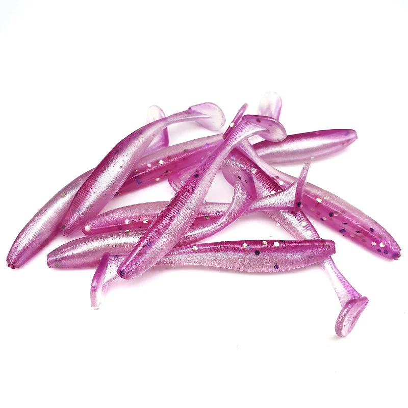 Crankbait Lures-Purple Heart - Slim Shad Minnow