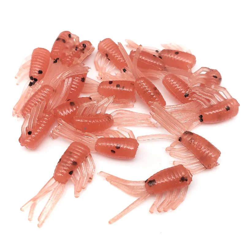 Minnow Soft Plastic Lures-Salmon - 3/4" Scuds