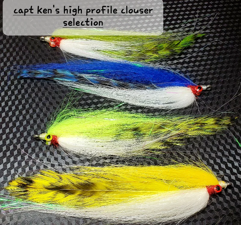 Pike Streamer Flies-Salt Water Clouser, High Profile Clouser Minnow, Half and Half Streamer Fly,