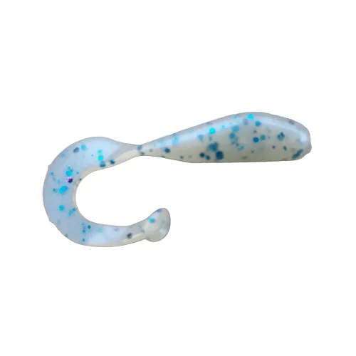 Color-changing Lures-1.75" Smoked Blue Curly Tail Grub