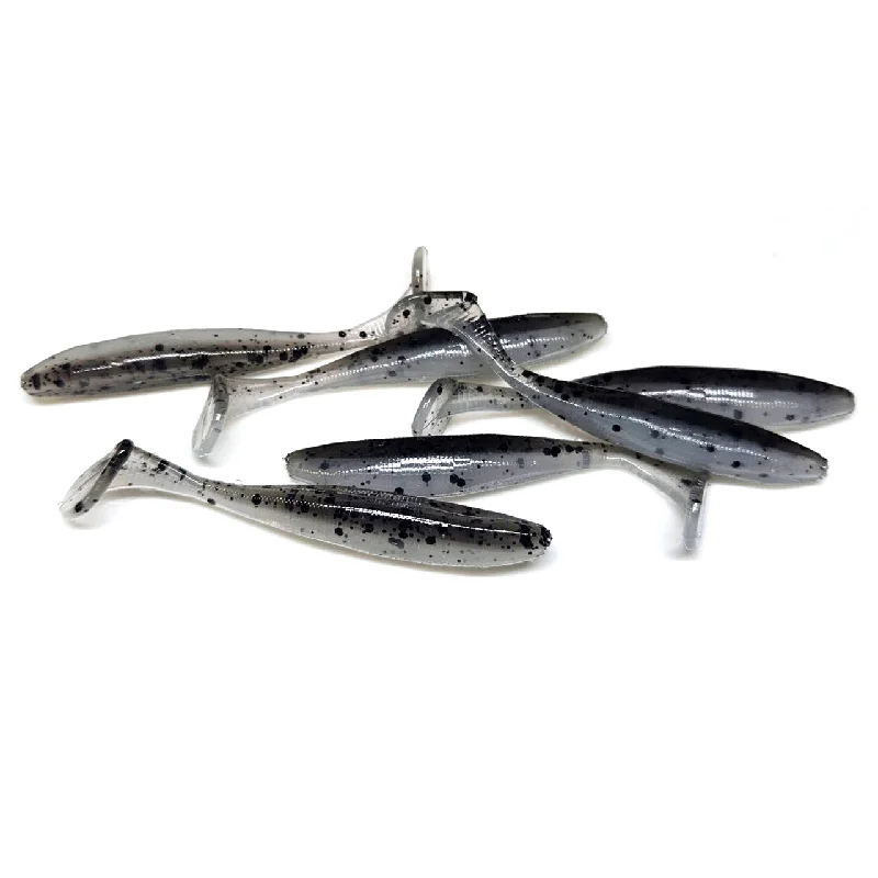 Night Fishing Lures-Smoked Shad - Slim Shad Minnow