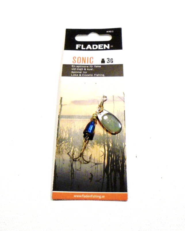 Long-casting Lures-Sonic Blue 3g Spinner by Fladen