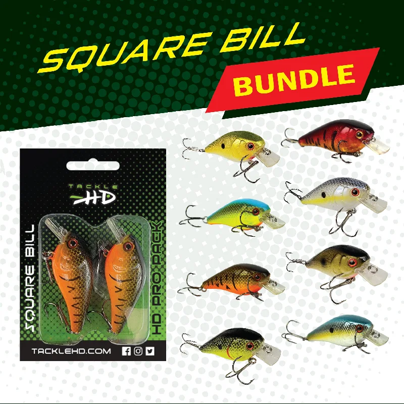 Natural Color Lures-Square Bill Bundle