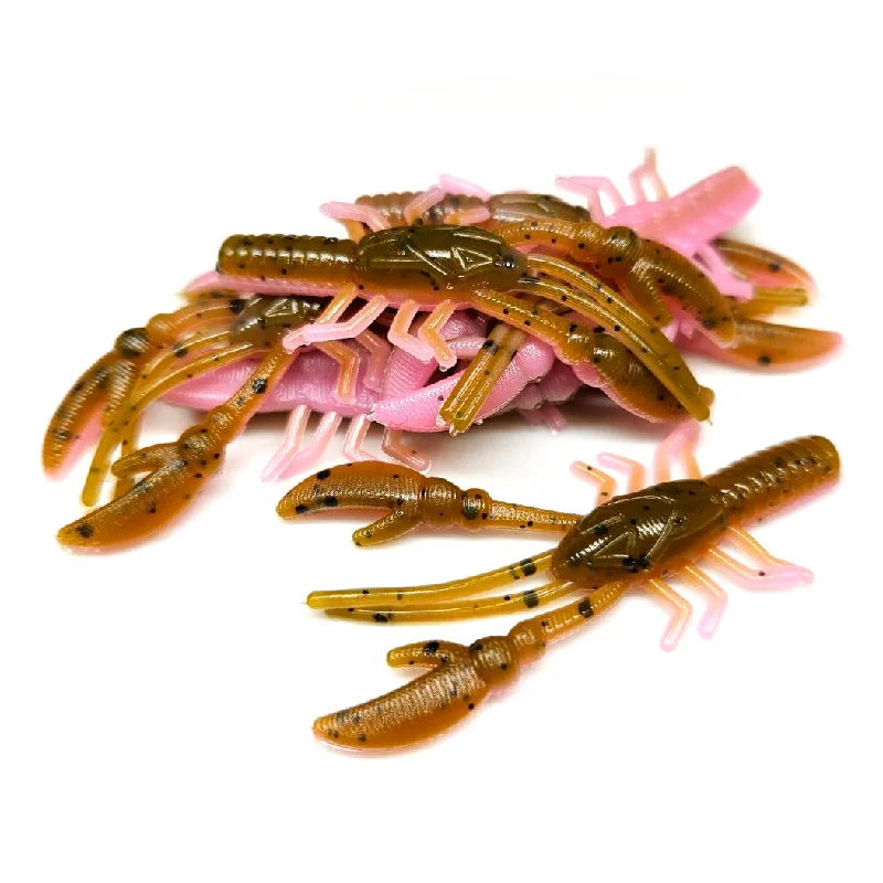 Plastic Worm Lures-Stinky Pinkie - Finesse Craw