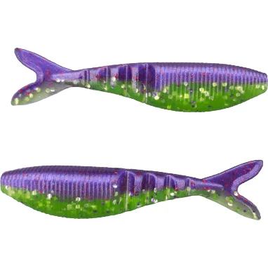 Chunk Lures-4" Striped Grape Shad Swimbait