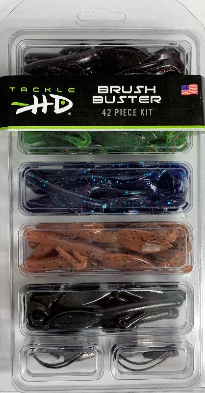 Popper Lures-Tackle HD Brush Buster 42-Piece Kit