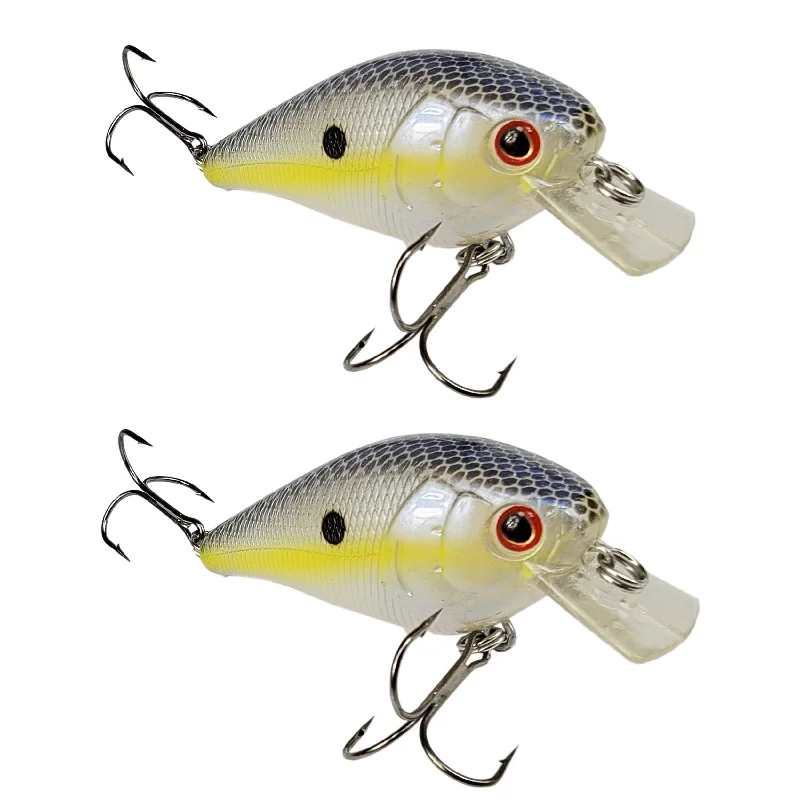 Hard-body Lures-Tackle HD Square Bill 2-Pack - Chartreuse Shad