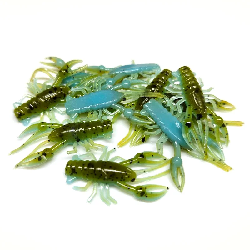 Popper Lures-Toxic Pumpkin - 1" Micro Craw