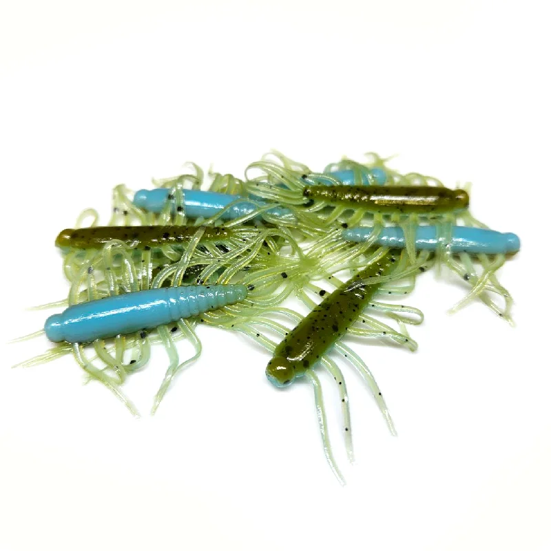 Glide Bait Lures-Toxic Pumpkin - 2" Hellgrammite